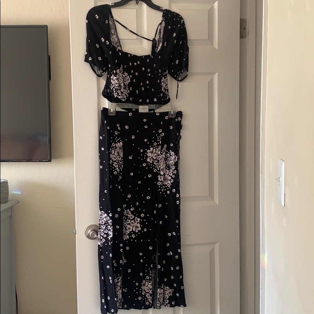 Free people two piece skirt set